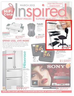 HiFi Corp : Inspired Great Prices Superb Quality (Until 31 March 2013), page 1