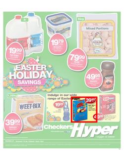 Checkers Hyper Western Cape : Easter Holiday Savings (25 Mar - 7 Apr 2013), page 1