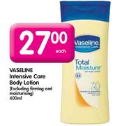 Vaseline Intensive Care Body Lotion-400ml Each