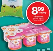 DairyBelle Smooth Yoghurt Assorted-6x100g Each