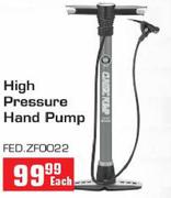 High Pressure Hand Pump (FED.ZF0022) Each