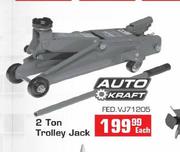 Auto Kraft 2 Ton Trolley Jack (FED.VJ71205) Each