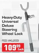 Heavy-Duty Universal Deluxe Steering Wheel Lock (FED.VKL203) Each