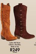 Ladies Mid Boots-Per Pair