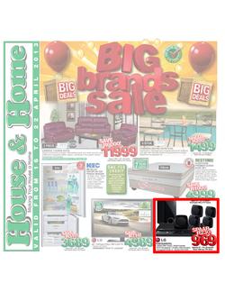 House & Home : Big Brands Sale (16 Apr - 22 Apr 2013), page 1