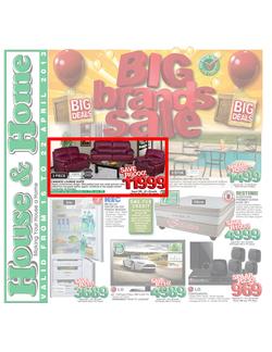 House & Home : Big Brands Sale (16 Apr - 22 Apr 2013), page 1