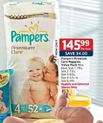 Pampers Premium Care Nappies Value Pack-Per Pack