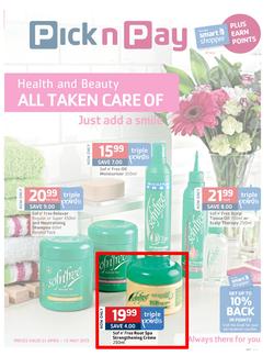 Pick n Pay : Health & Beauty (21 Apr - 12 May 2013), page 1