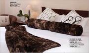In House In Home Exotic Faux Fur Neckroll-20 x 60cm