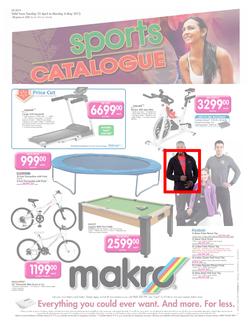 Makro : Sports Catalogue (23 Apr - 6 May ), page 1