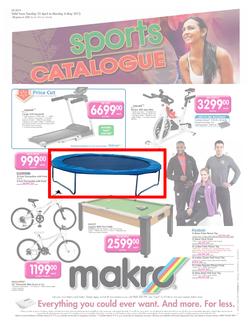 Makro : Sports Catalogue (23 Apr - 6 May ), page 1