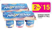 Nutriday Smooth Yoghurt-6 x 100gm-2's