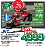 JVC Full HD 3D Android Smart Plasma TV-42" (107cm)