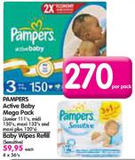 Pampers Active Baby Mega Pack-Per Pack