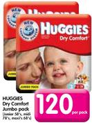 Huggies Dry Comfort Jumbo Pack-Per Pack