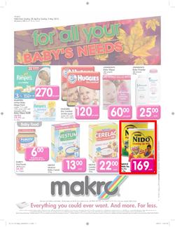 Makro : For all your baby's needs (28 Apr - 5 May 2013), page 1