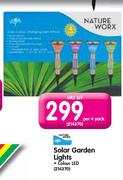 Nature Worx Solar Garden Lights-Per 4 Pack