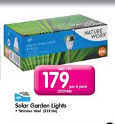 Nature Worx Solar Garden Lights-Per 8 Pack