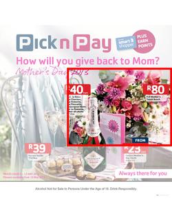 Pick n Pay : Mother's Day (5 May - 12 May 2013), page 1