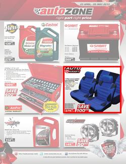 Autozone : Right part, right price (23 Apr - 5 May 2013), page 1