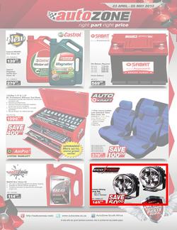 Autozone : Right part, right price (23 Apr - 5 May 2013), page 1