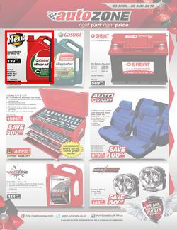 Autozone : Right part, right price (23 Apr - 5 May 2013), page 1