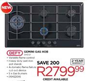 Defy Gemini Gas Hob(DHG121)