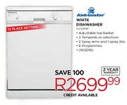 Kelvinator White Dishwasher(KD12WW1)