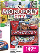 Monopoly Cars 2 Or City Game