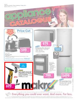 Makro : Appliance Catalogue (7 May - 13 May 2013), page 1