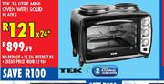 Tek 25 Litre Mini Oven With Solid Plates-Each