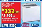 Defy 13Kg Twin Tub Washing Machine-Each