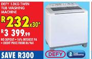Defy 13Kg Twin Tub Washing Machine-Each