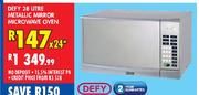Defy 28 Litre Metallic Mirror Microwave Oven-Each