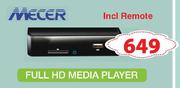 Mecer Full HD Media Player Incl Remote