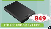 Toshiba 1TB 2.5" USB 3.0 Ext HDD