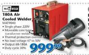 Matweld 180A Air Cooled Welder MAT9040