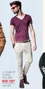 JX.Slim Fit Chinos