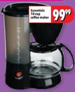Essentials 10-Cup Coffee Maker