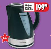 Platinum 1.8L Cordless Kettle