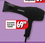 Essentials Hair Dryer 1200W