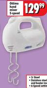 Ottimo Hand Mixer 5 Speed