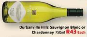 Durbanville Hills Sauvignon Blanc Or Chardonnay-750ml Each