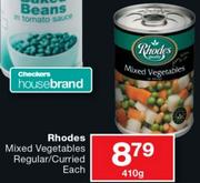 Rhodes Mixed Vegetables Regular/Curried-410G