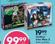 Turtles/Iron Man 3 Basic Puzzles Each