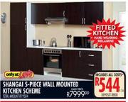 Shangai 5-Piece Wall Mounted Kitchen Scheme-Per Set