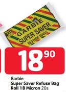 Garbie Super Saver Refuse Bag Roll 18 Micron 20s