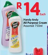 Handy Andy All Purpose Cream Assorted-750ml Each