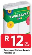 Twinsaver Kitchen Towels Assorted 2s-Per Pack