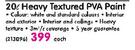  Natures Coat 20Ltr Heavy Textured PVA Paint